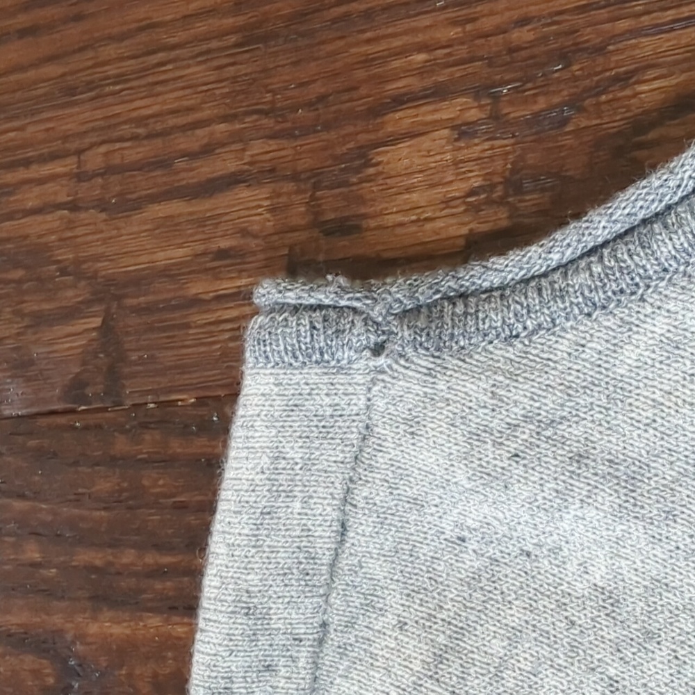 SMARTWOOL I Knit Two-Tone Striped Gray Akamina Wool Blend Crew Neck Sweater, M - Picture 13 of 16